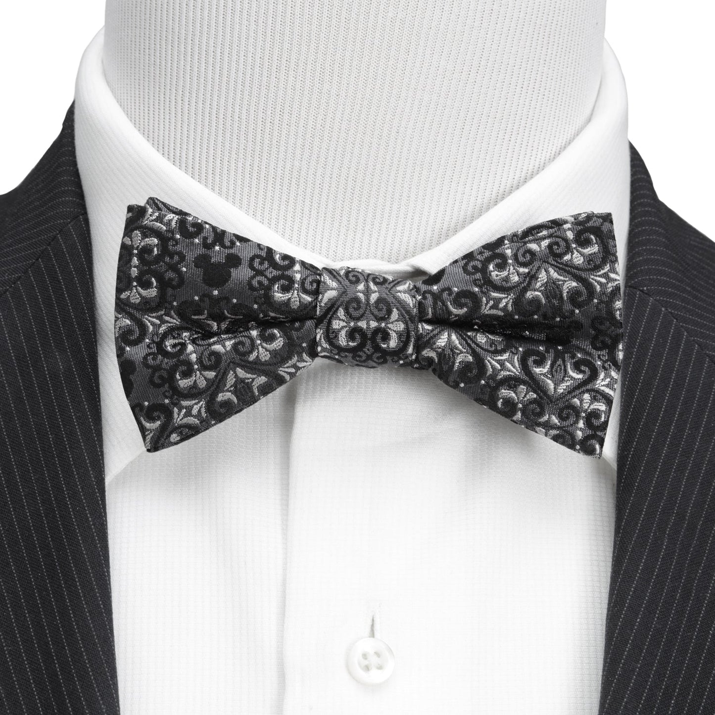 Disney Mickey Mouse Damask Pocket Square and Bow Tie Gift Set