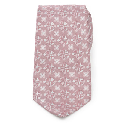 Disney Mickey Mouse Silhouette Blossom Pink Men's Tie