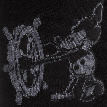 Disney Mickey Mouse Steamboat Willie Sock and Mickey Blue Lapel Pin Gift Set