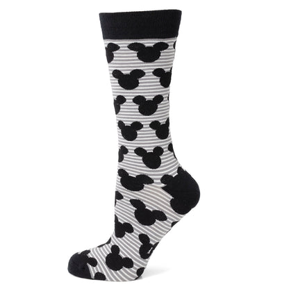 Set de regalo de calcetines grises a rayas de Mickey Mouse de Disney y pin de solapa azul de Mickey