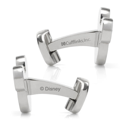 Disney Mickey Mouse Silhouette Basket Weave Cufflinks