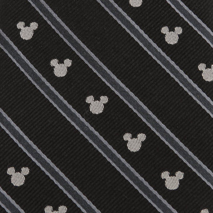 Disney Mickey Mouse Stripe Black Men's Tie