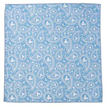 Disney Mickey Mouse Paisley Teal Pocket Square