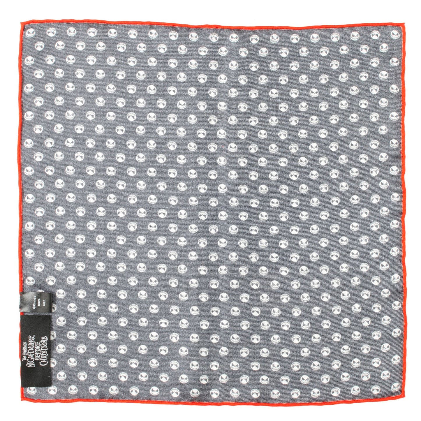 Disney Pesadilla antes de Navidad Pañuelo de bolsillo negro para hombre de Jack Skellington