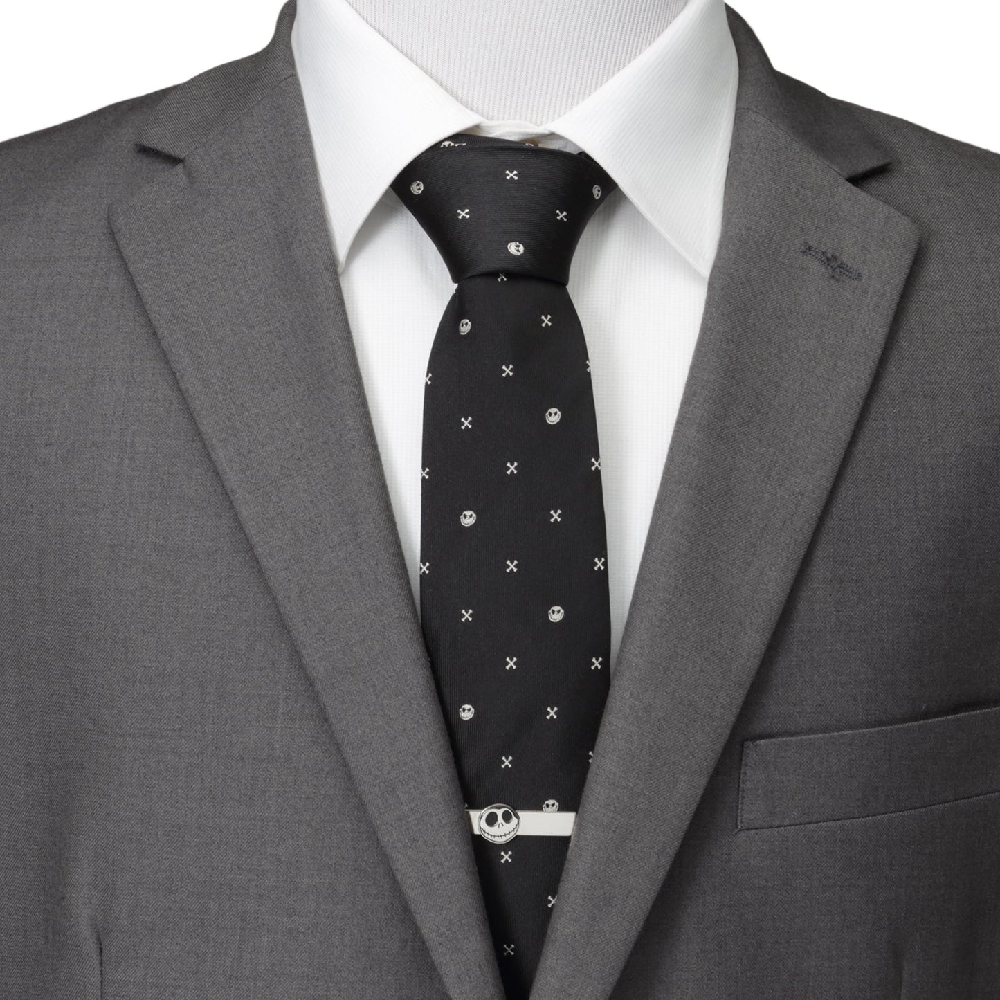 Corbata negra de Disney Pesadilla antes de Navidad de Jack Skellington para hombre