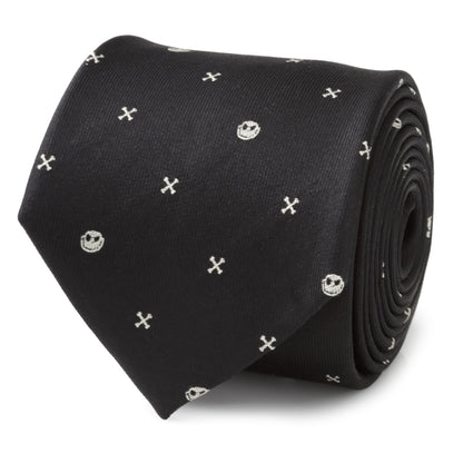 Corbata negra de Disney Pesadilla antes de Navidad de Jack Skellington para hombre
