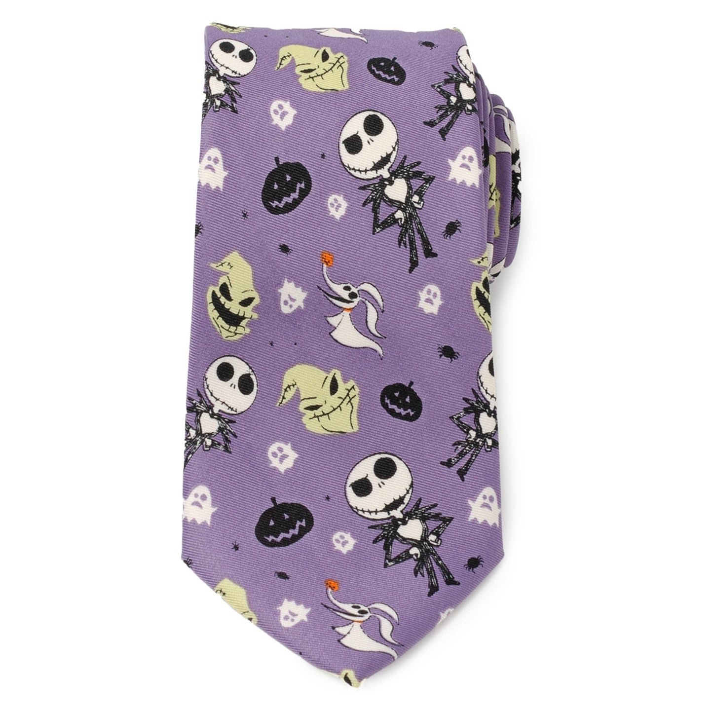 Corbata morada de Disney Pesadilla antes de Navidad para hombre