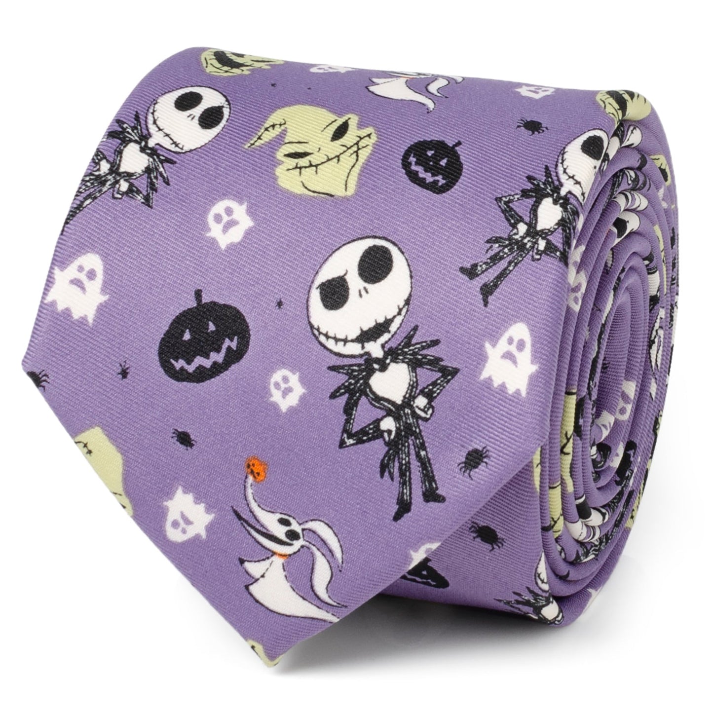 Corbata morada de Disney Pesadilla antes de Navidad para hombre