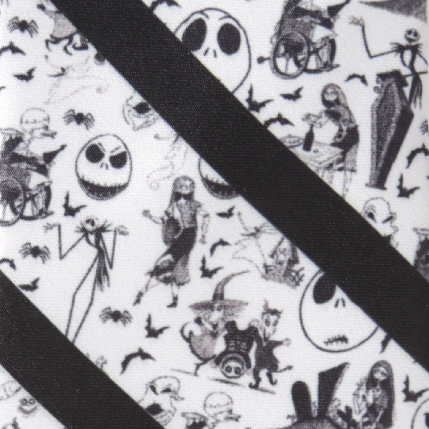 Corbata a rayas negra para hombre de Disney The Nightmare Before Christmas