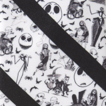 Corbata a rayas negra para hombre de Disney The Nightmare Before Christmas
