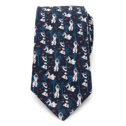Disney Frozen Olaf Navy Pattern Men's Tie