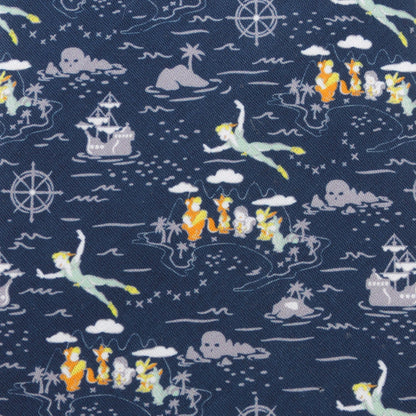 Corbata para hombre de Disney de Peter Pan volando azul