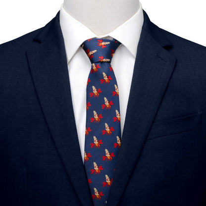Disney The Little Mermaid Sebastian Hidden Message Blue Men's Tie