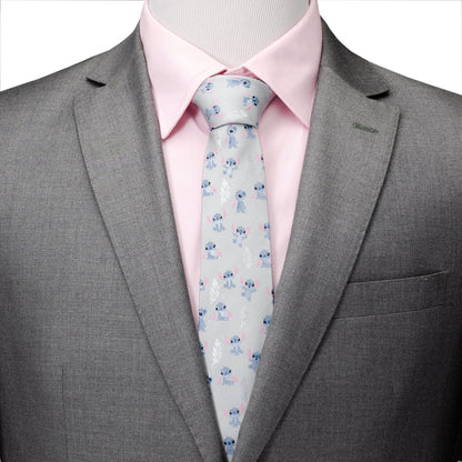 Disney Lilo & Stitch Gray Men's Tie