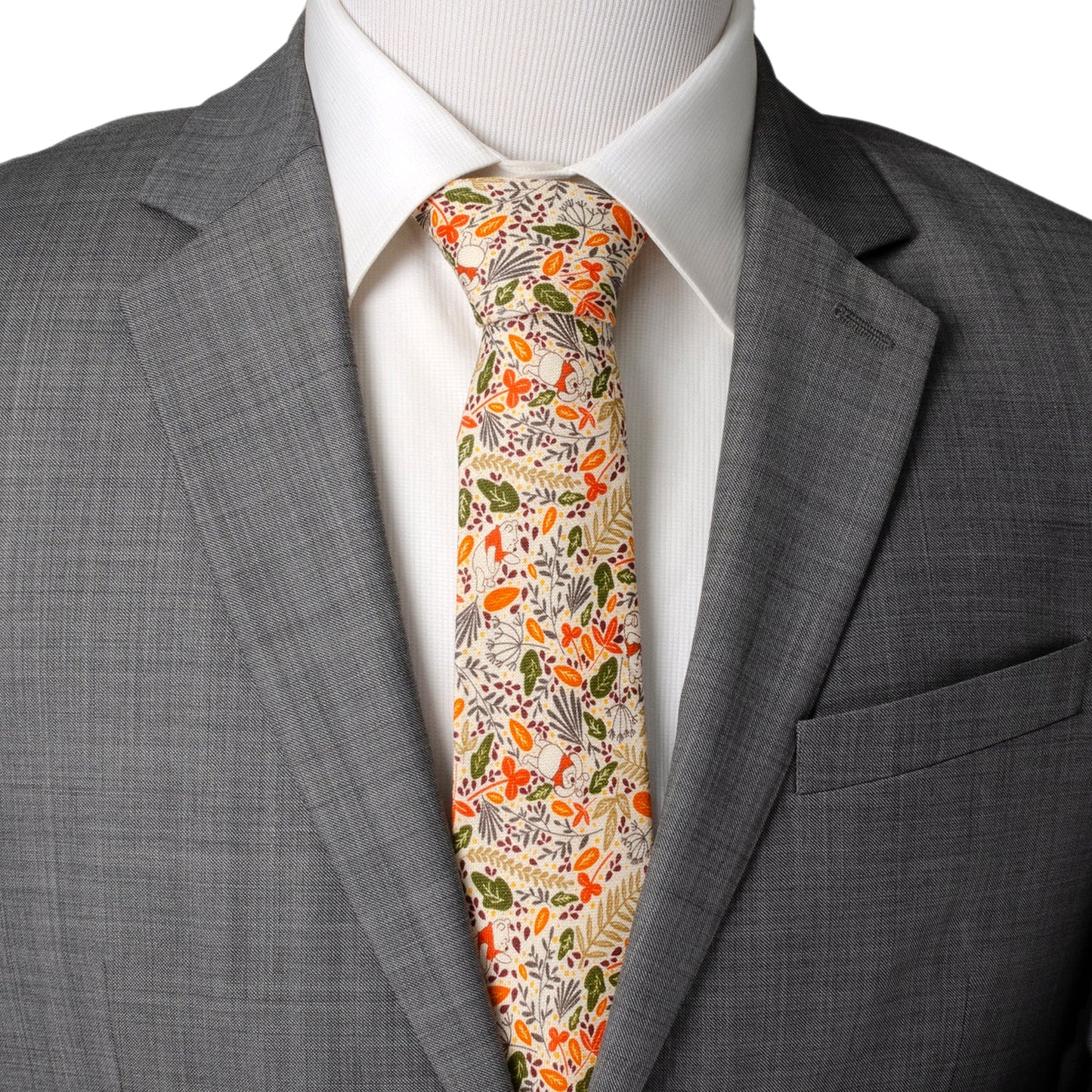 Corbata de hombre Disney Winnie the Pooh con estampado en tono tostado