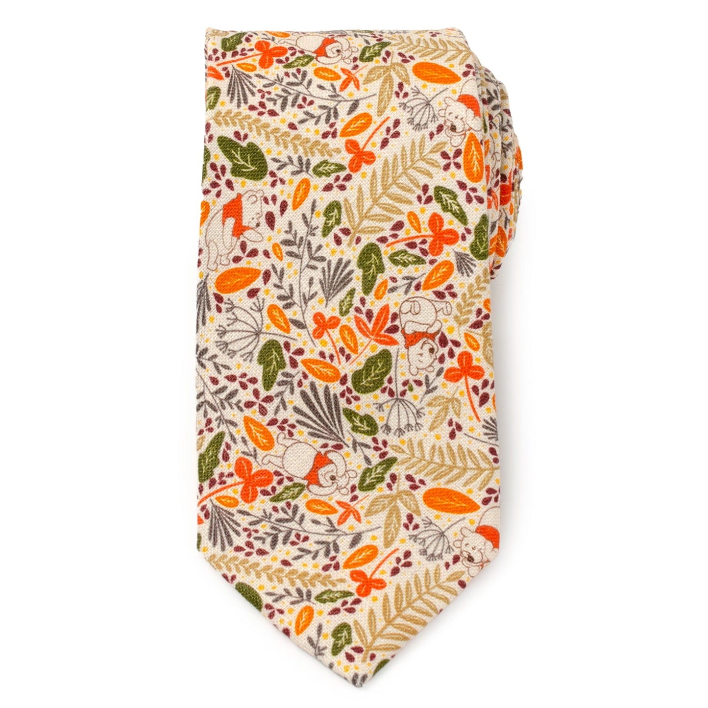 Corbata de hombre Disney Winnie the Pooh con estampado en tono tostado
