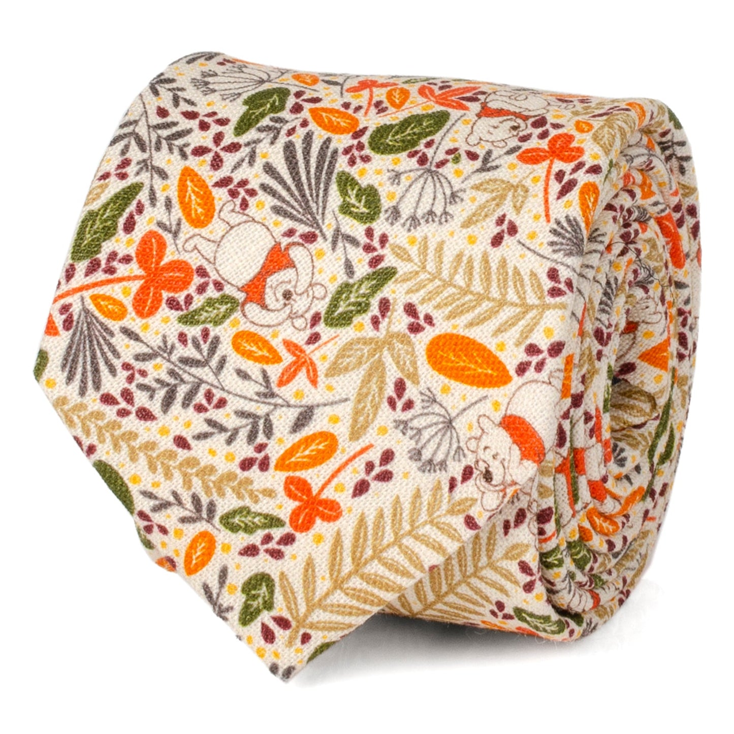 Corbata de hombre Disney Winnie the Pooh con estampado en tono tostado