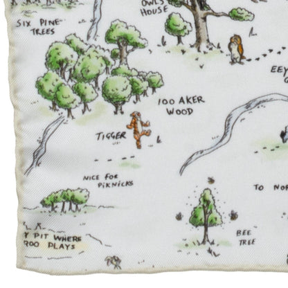 Disney Winnie the Pooh Map Pocket Square