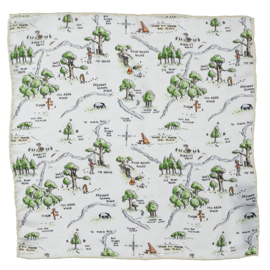 Pañuelo de bolsillo con el mapa de Winnie the Pooh de Disney