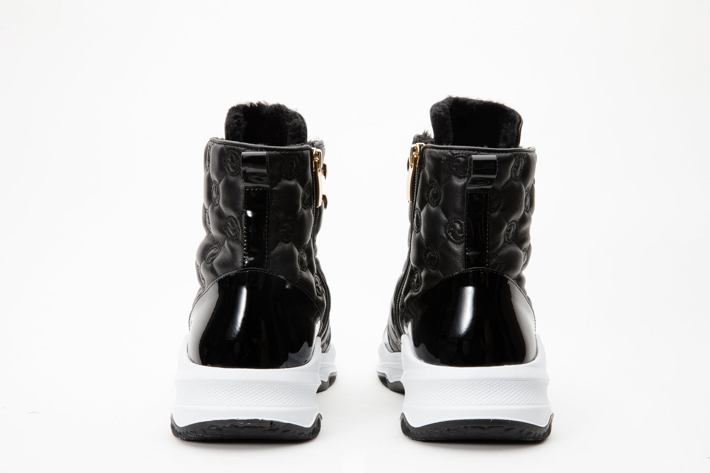 The Cambridge Black Quilted Leather Ankle Women Boot Final Sale!