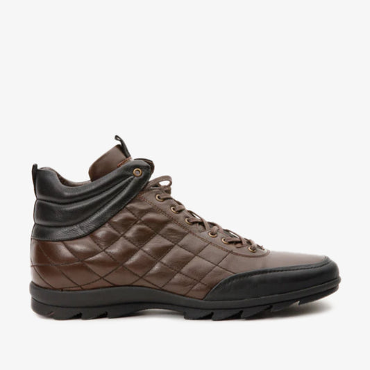 The Riga Brown Leather Casual Lace-Up Men Boots Final Sale!