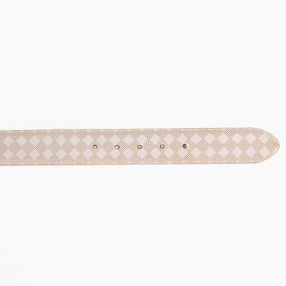 The Cenova White Calfskin Belt