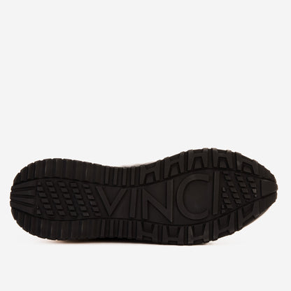 The Cenova Black & Gold Leather Men Sneaker