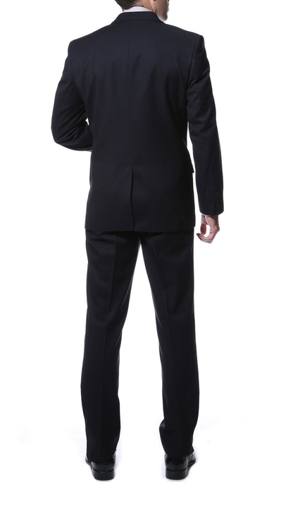 Ernesto Black Pinstripe Slim Fit 2pc Suit