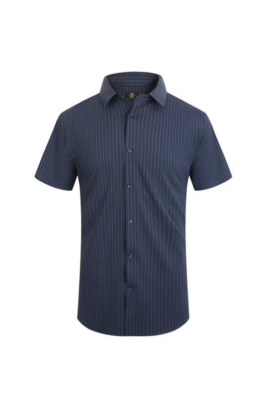 Lineform Stretch SS Shirt NAVY - My Men's Shop