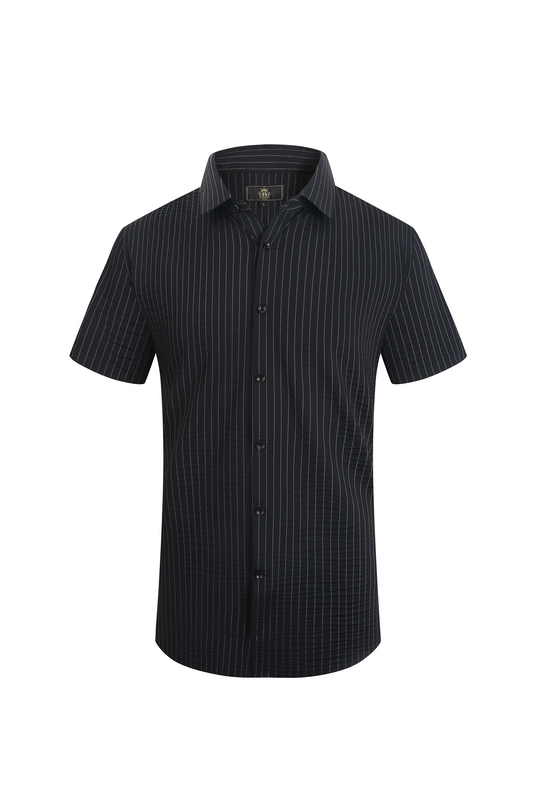 Lineform Stretch SS Shirt BLACK - My Men's Shop