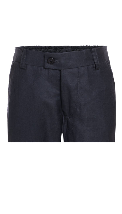 Ezra Charcoal Regular Fit Boys Dress Pants