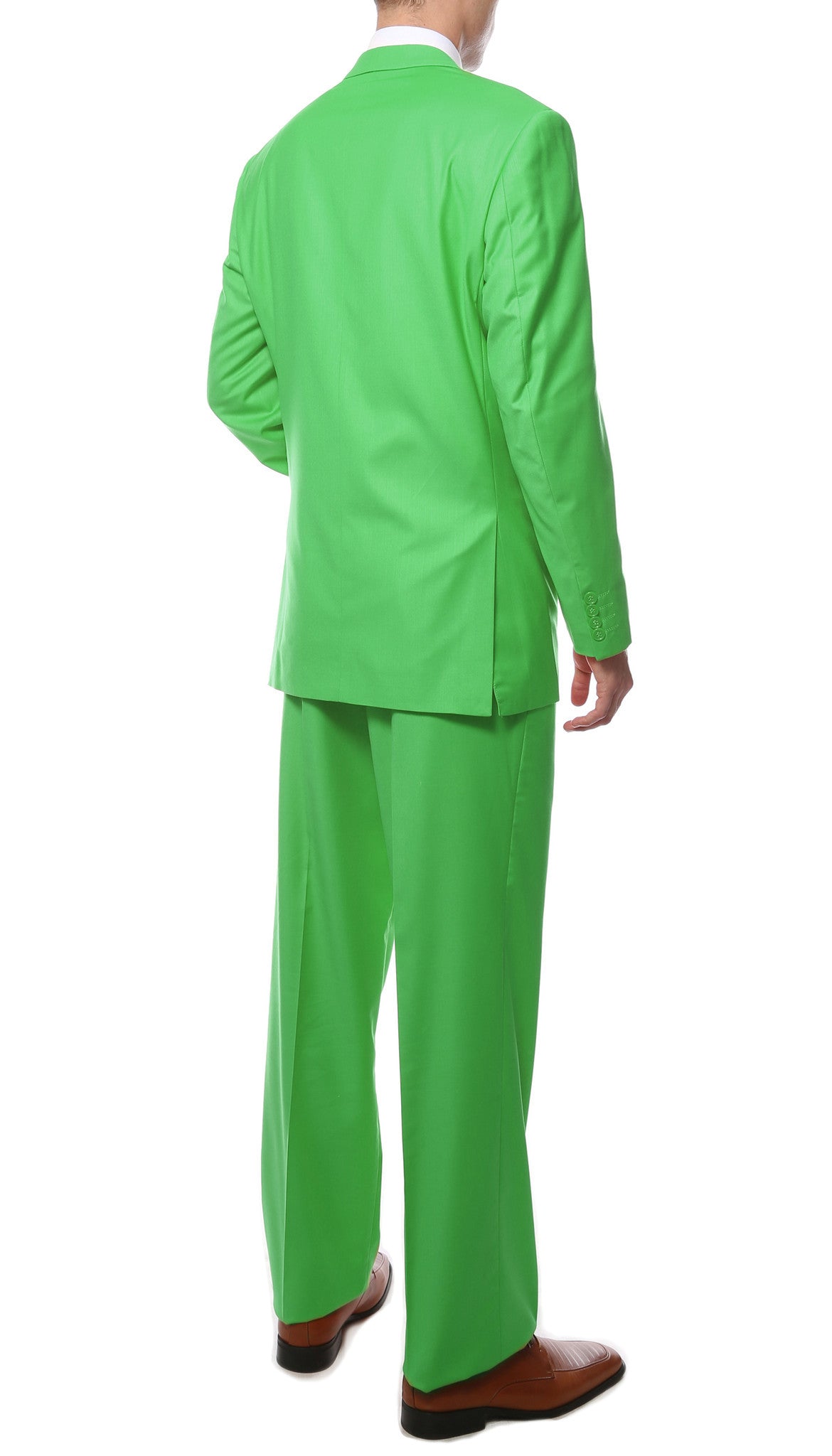 Premium FE28001 Lime Green Regular Fit Suit