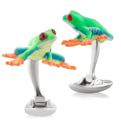 The Red-Eye Tree Frog Cufflinks - My Men's Shop