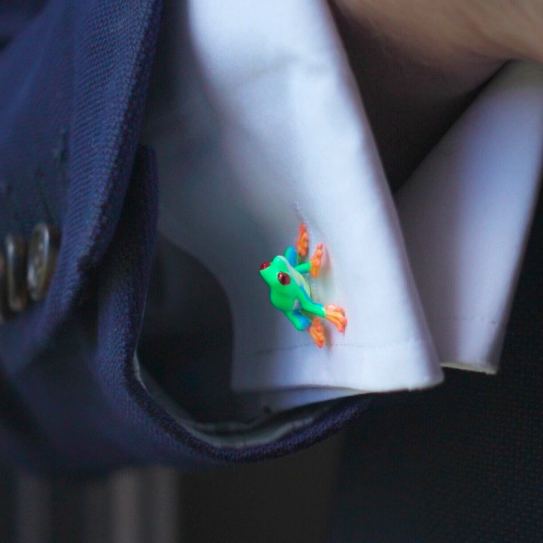 The Red-Eye Tree Frog Cufflinks - My Men's Shop