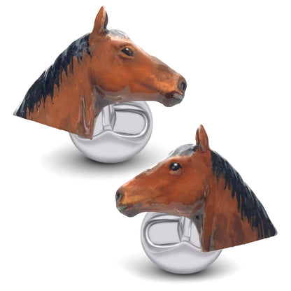Stewball Horse Head Cufflinks - My Men's Shop