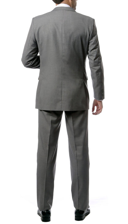 Premium FNL22R Mens 2 Button Regular Fit Grey Suit