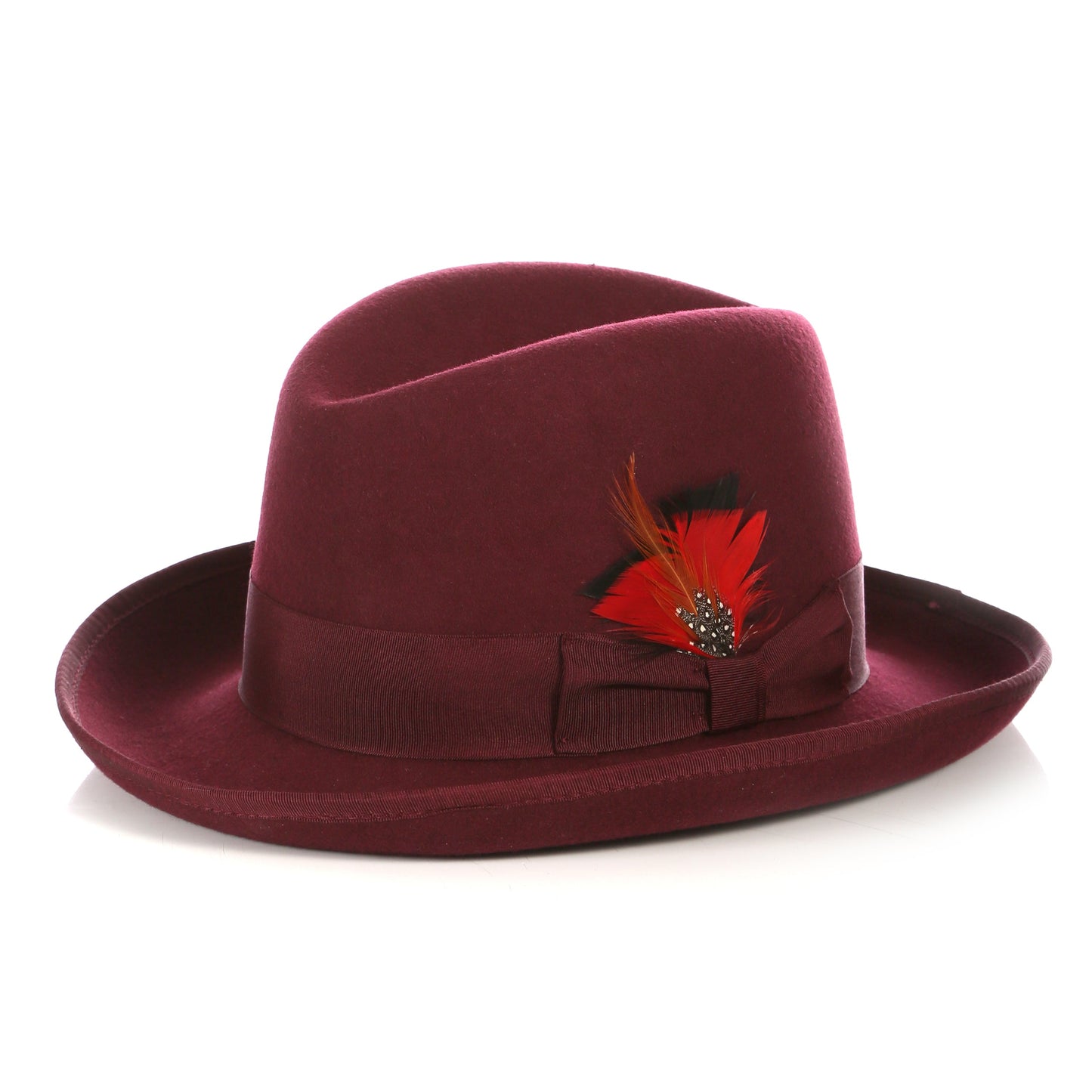 Premium Burgundy Godfather Hat