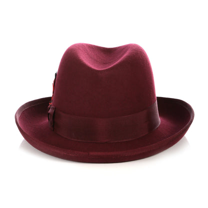 Premium Burgundy Godfather Hat