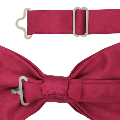 Gia Burgundy Satine Adjustable Bowtie