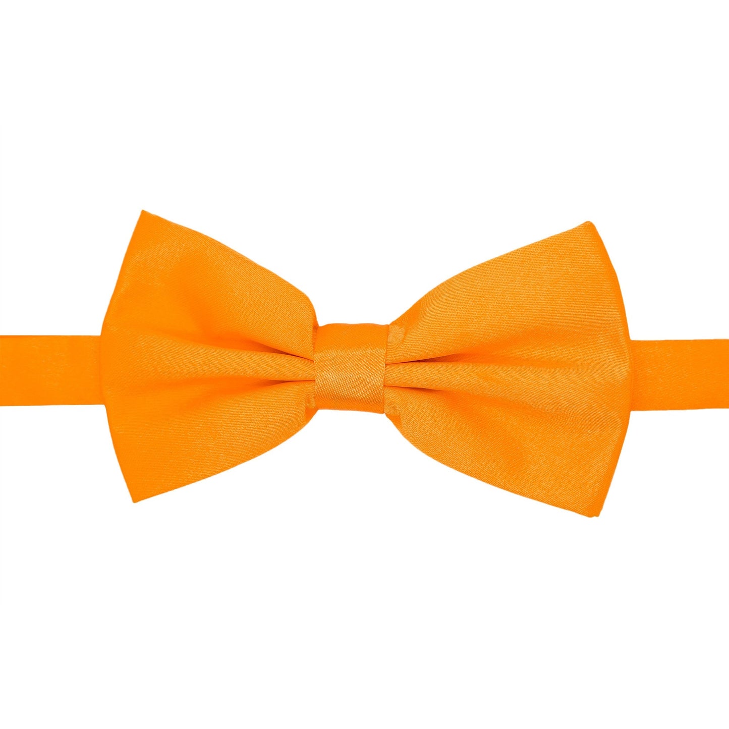Gia Orange Satine Adjustable Bowtie