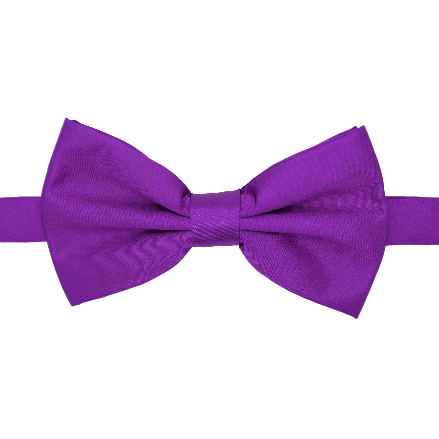 Gia Royal Purple Satine Adjustable Bowtie