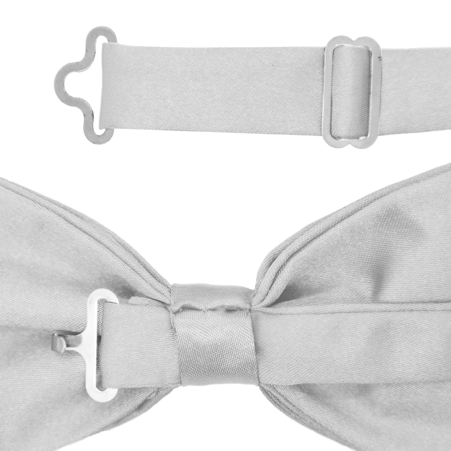 Gia Silver Satine Adjustable Bowtie