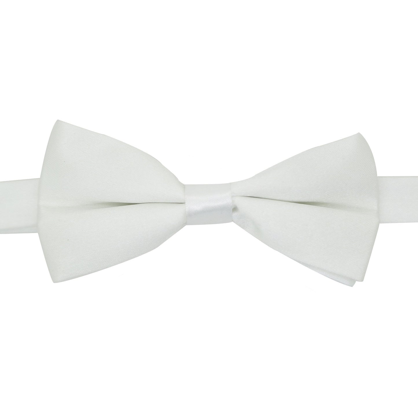Gia White Satine Adjustable Bowtie