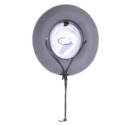 Grey Wide Brim Fedora - Earp