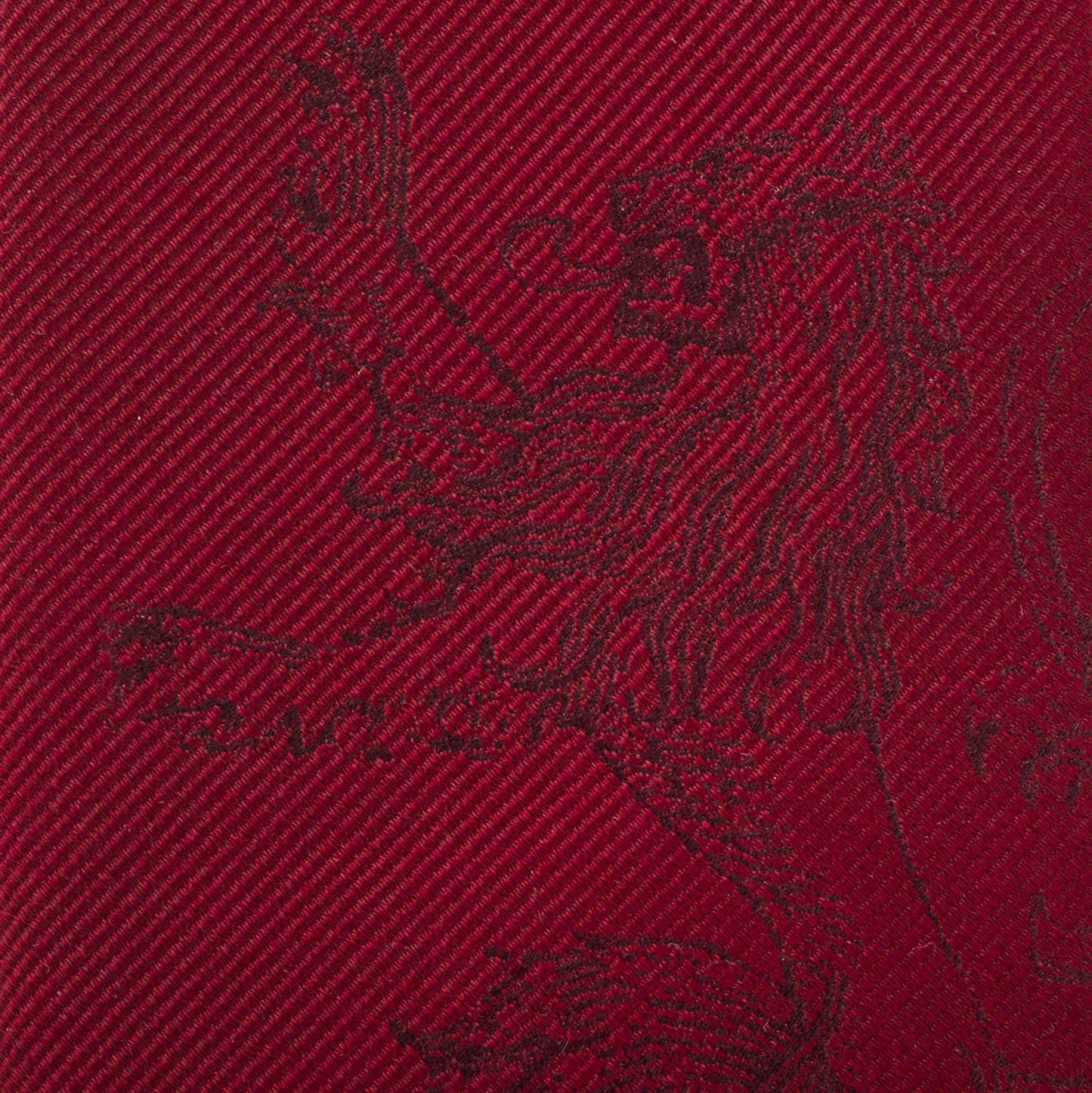 Corbata roja de hombre con el león de los Lannister de Juego de Tronos