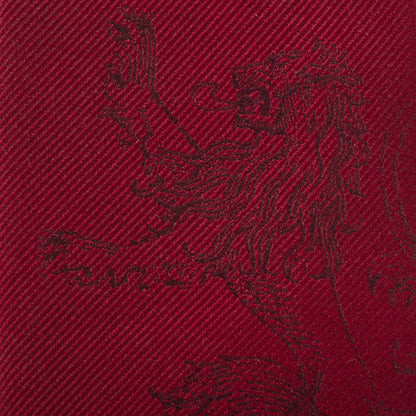 Corbata roja de hombre con el león de los Lannister de Juego de Tronos