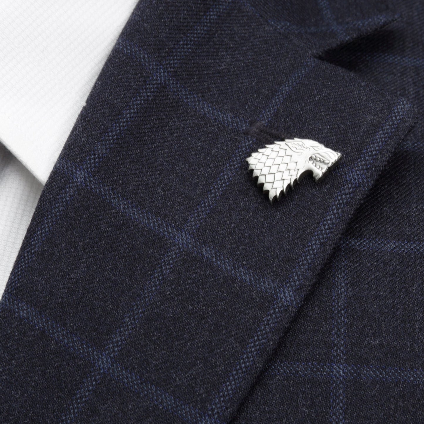 Game of Thrones Stark Direwolf Antiqued Lapel Pin
