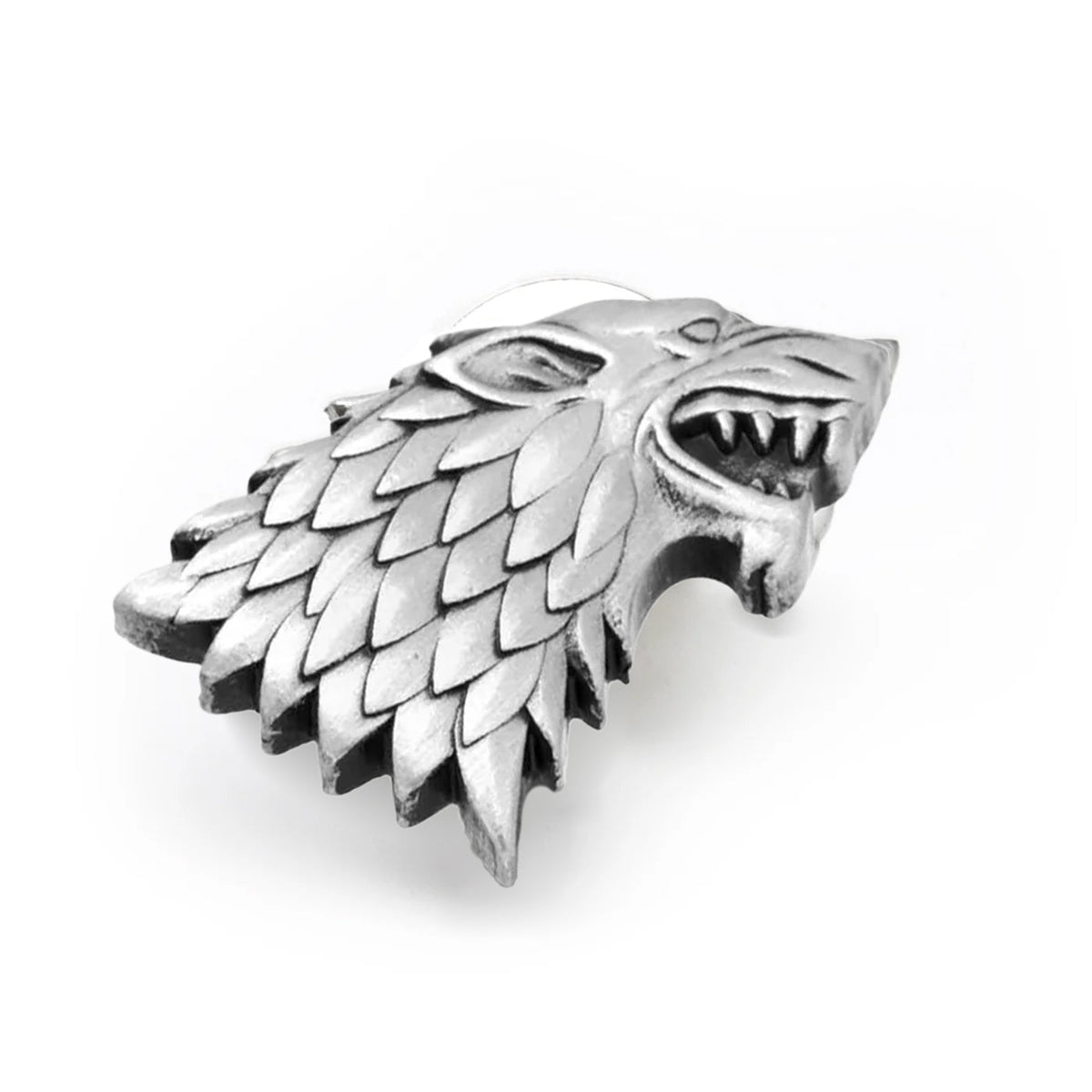 Pin de Solapa Anticuado de Lobo Huargo Stark de Juego de Tronos
