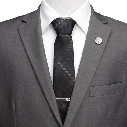 Game of Thrones Targaryen Dragon Black Plaid Silk Men's Tie