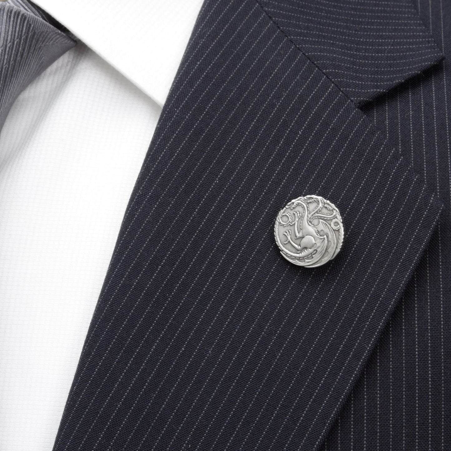 Game of Thrones Targaryen Dragon Antiqued Lapel Pin
